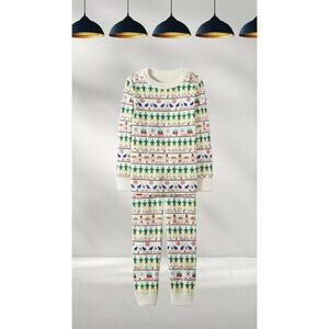 Hanna Andersson Unisex Elf Christmas holiday Two Piece Pajama Set Size Small